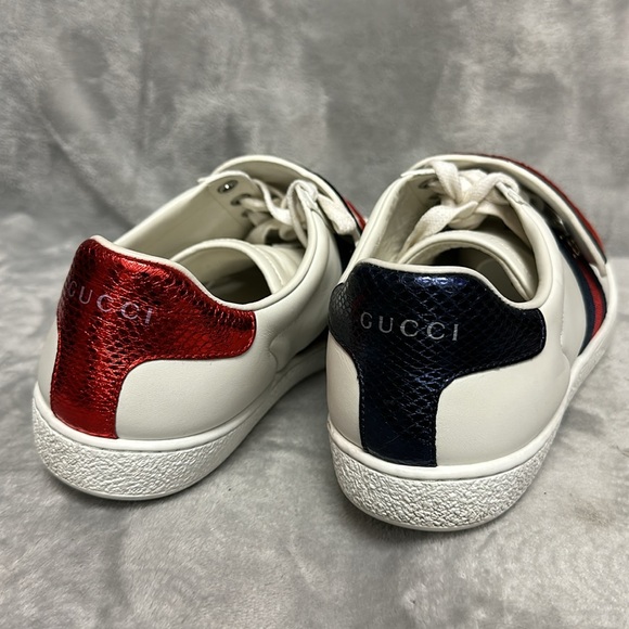Gucci Ace Web Blind For Love Sneakers Size 36.5 - Picture 5 of 9